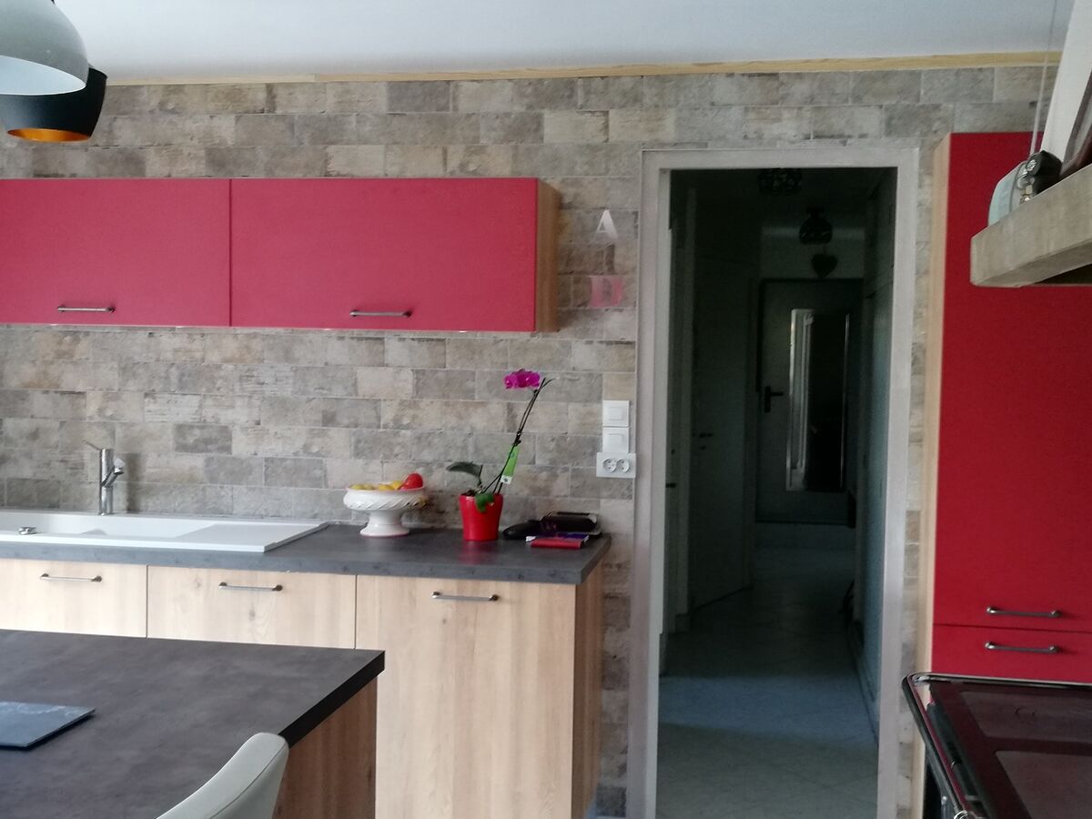 Cuisine avant-après sur mesure Trend Chêne Honey & Cranberry