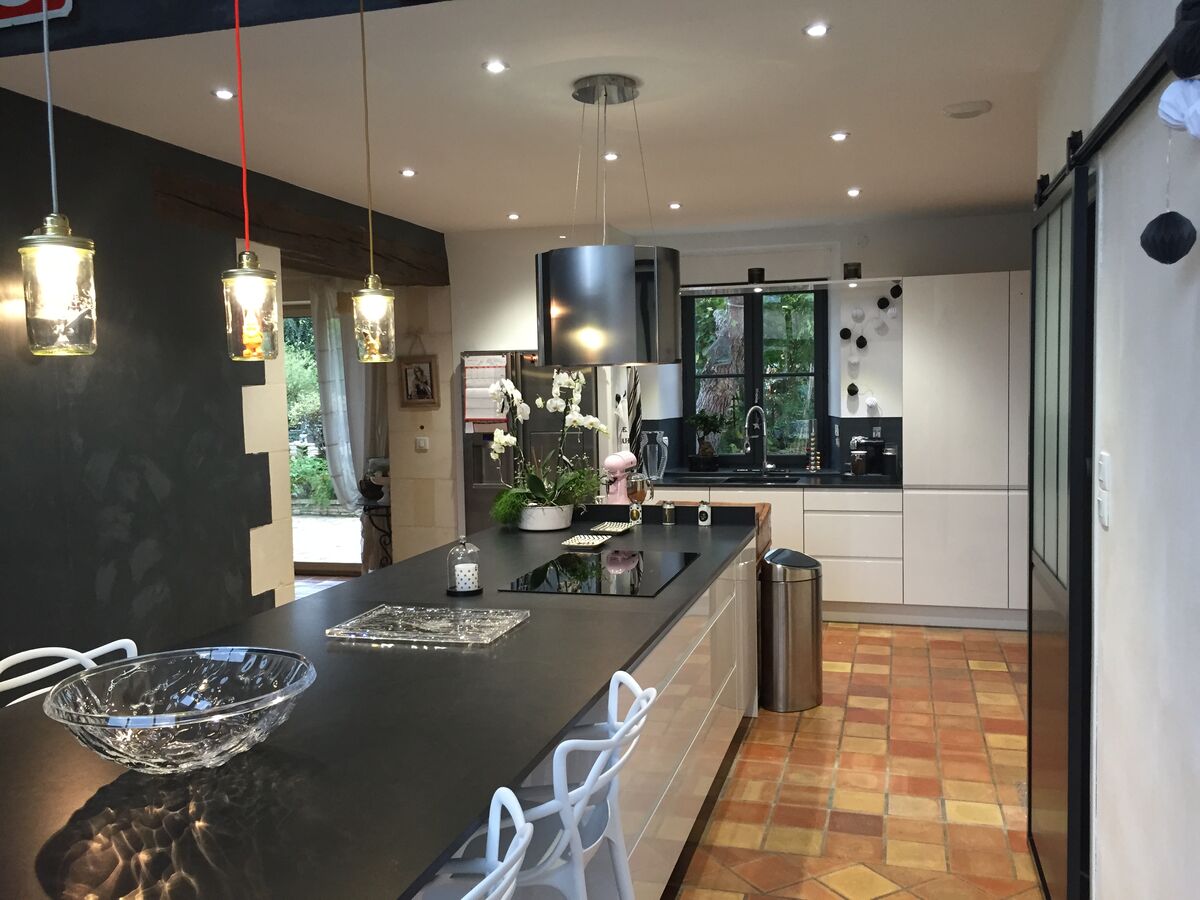 Cuisine équipée sur mesure Pure Brillant Blanc Brillant