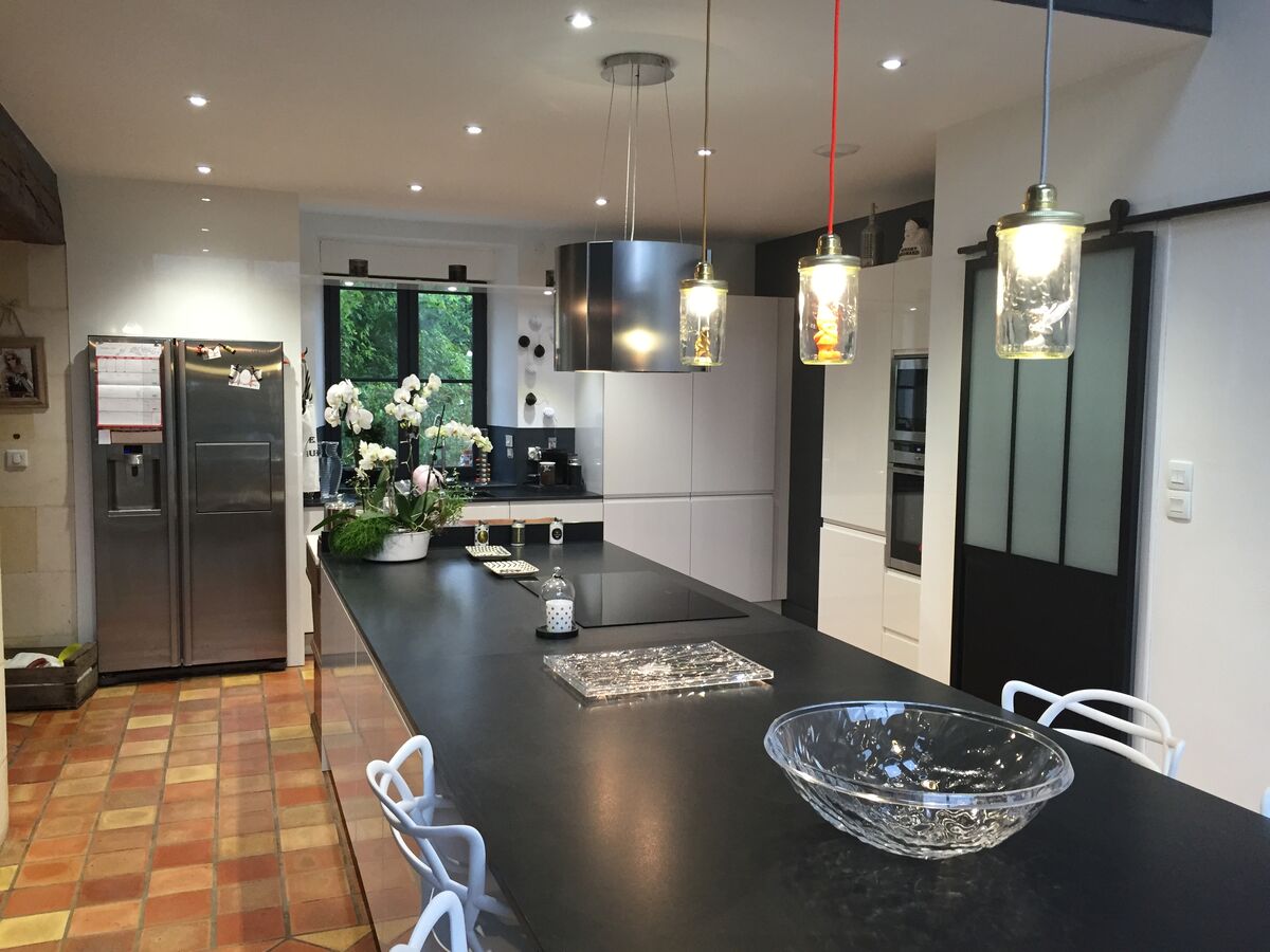Rénovation cuisine sur mesure Pure Brillant Blanc Brillant