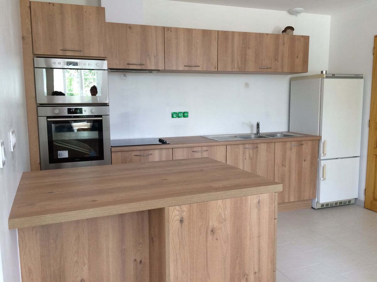 Rénovation cuisine sur mesure Trend + Chêne honey