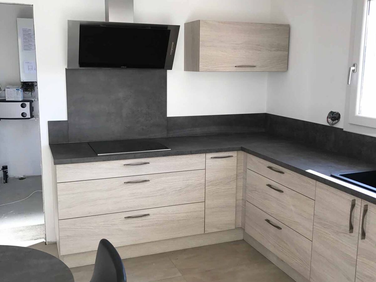 Cuisine avant-après sur mesure Trend + Nordic spirit