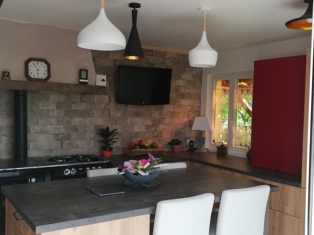 Cuisine avant-après sur mesure Trend Chêne Honey & Cranberry