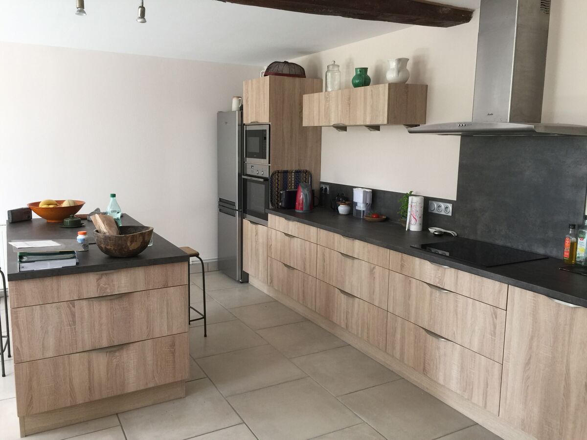 Cuisine avant-après sur mesure Trend + Chêne timber