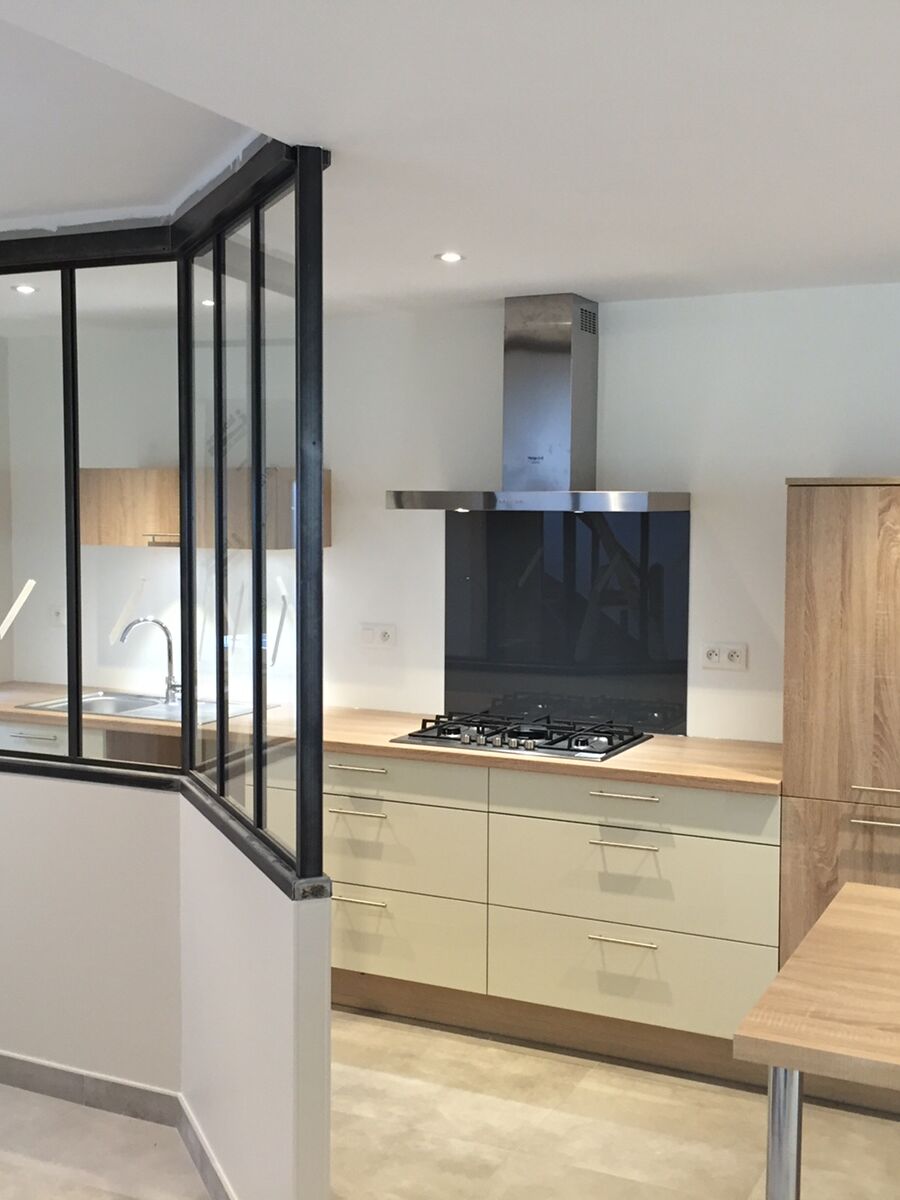 Cuisine équipée sur mesure Trend Pannacotta mat et Trend + Chêne timber