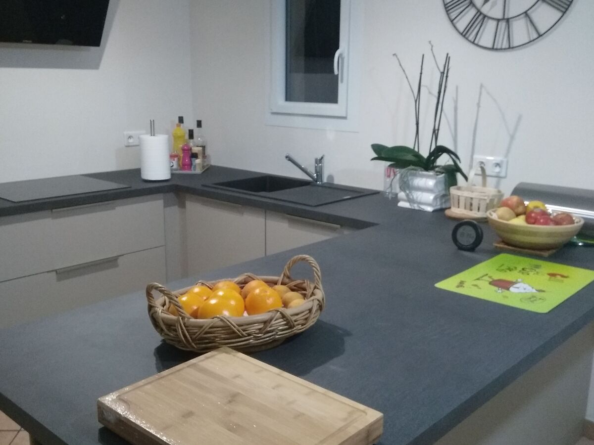 Cuisine avant-après sur mesure Trend Taupe Mat