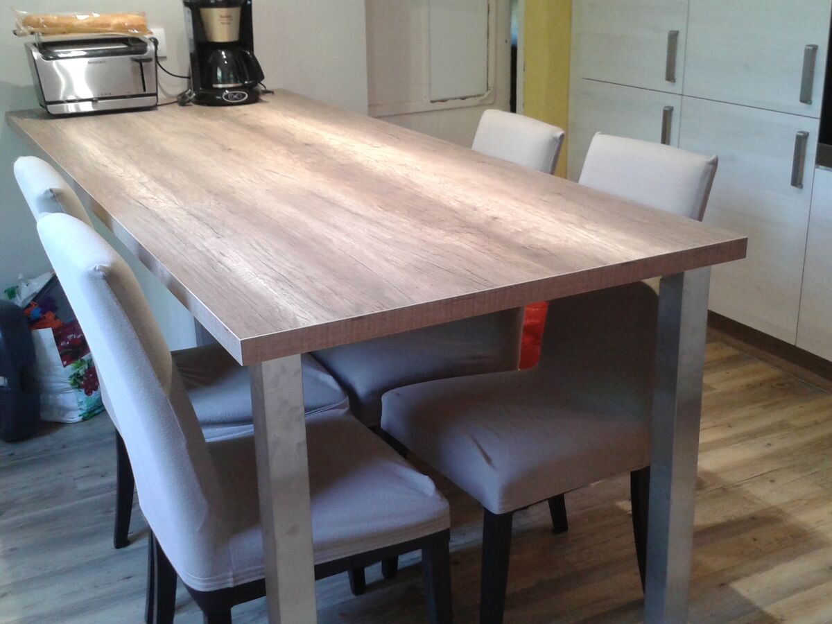 Cuisine avant-après sur mesure Trend + Artic wood