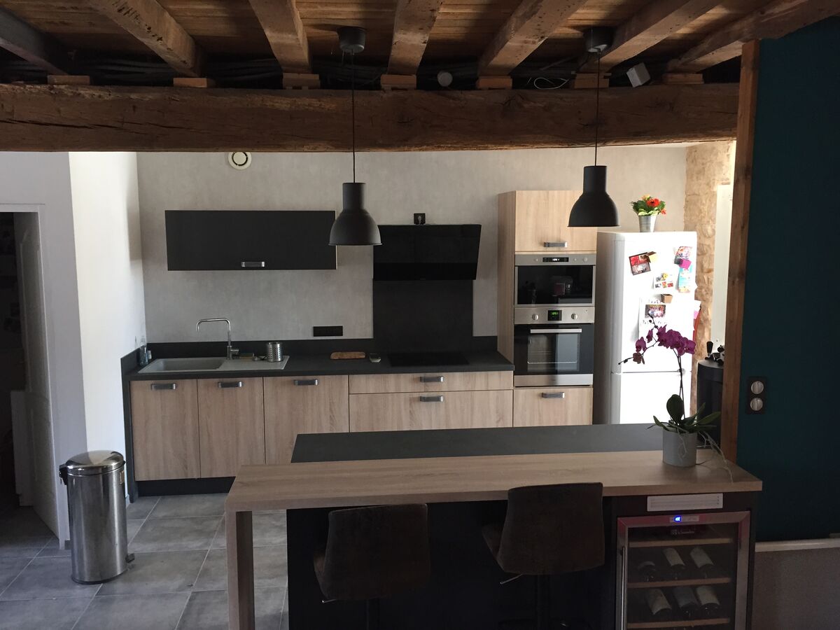 Rénovation cuisine sur mesure Trend + Chêne timber