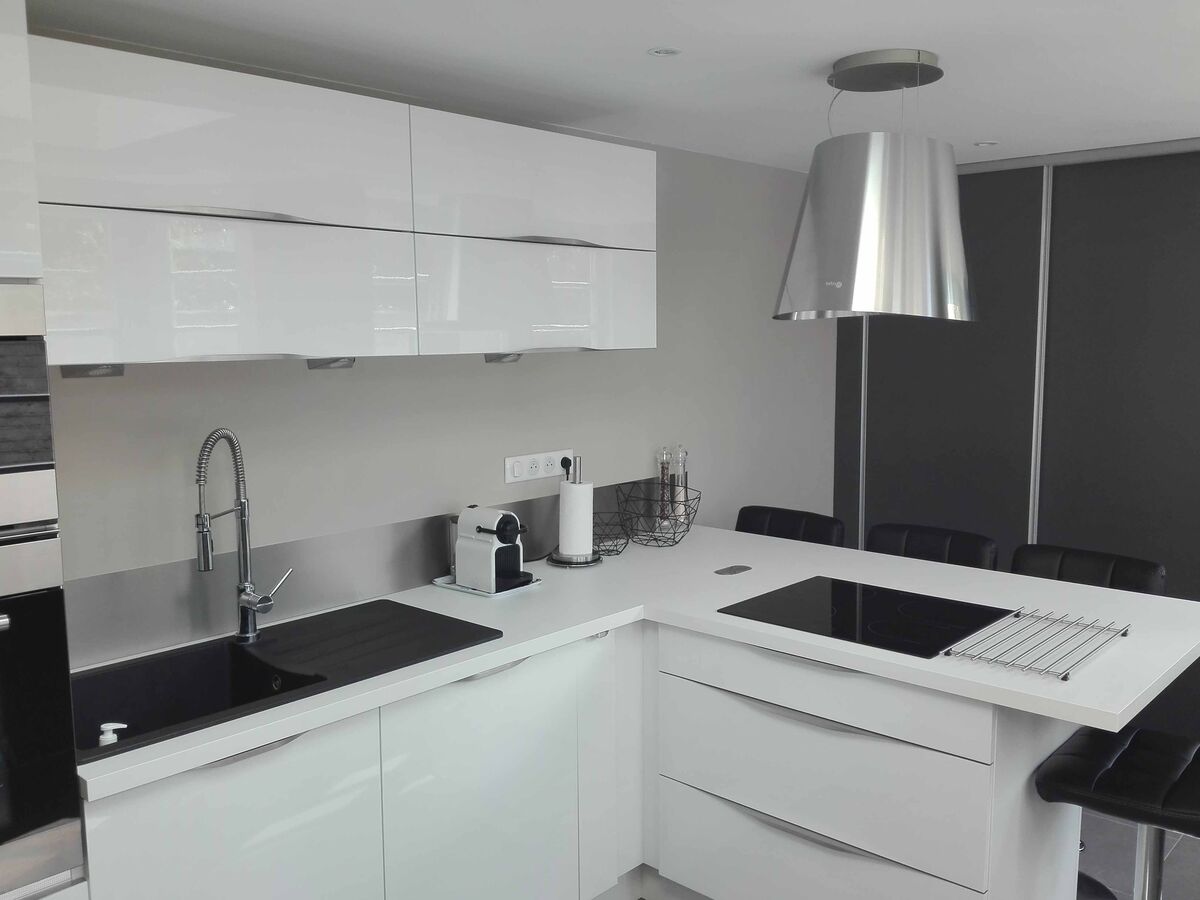 Rénovation cuisine sur mesure Light Blanc brillant