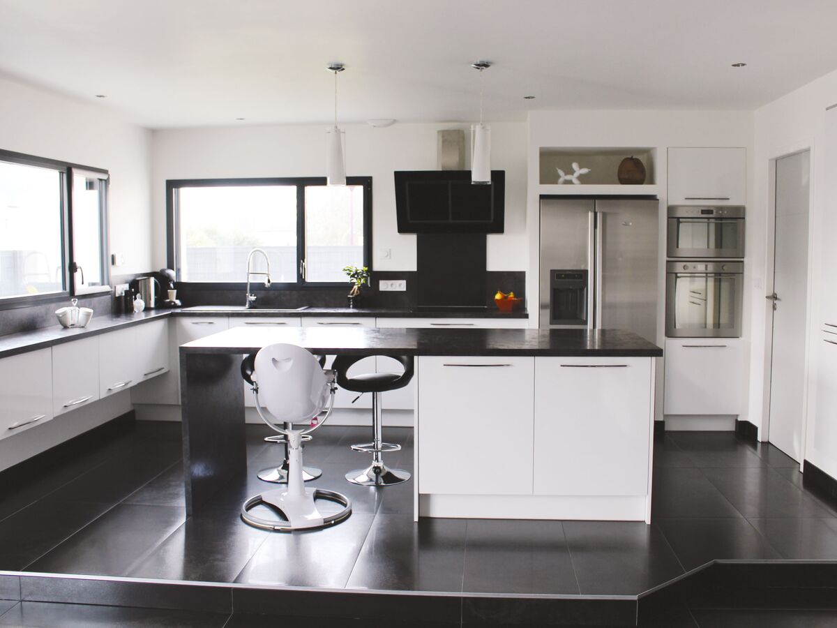 Cuisine avant-après sur mesure Light Blanc brillant