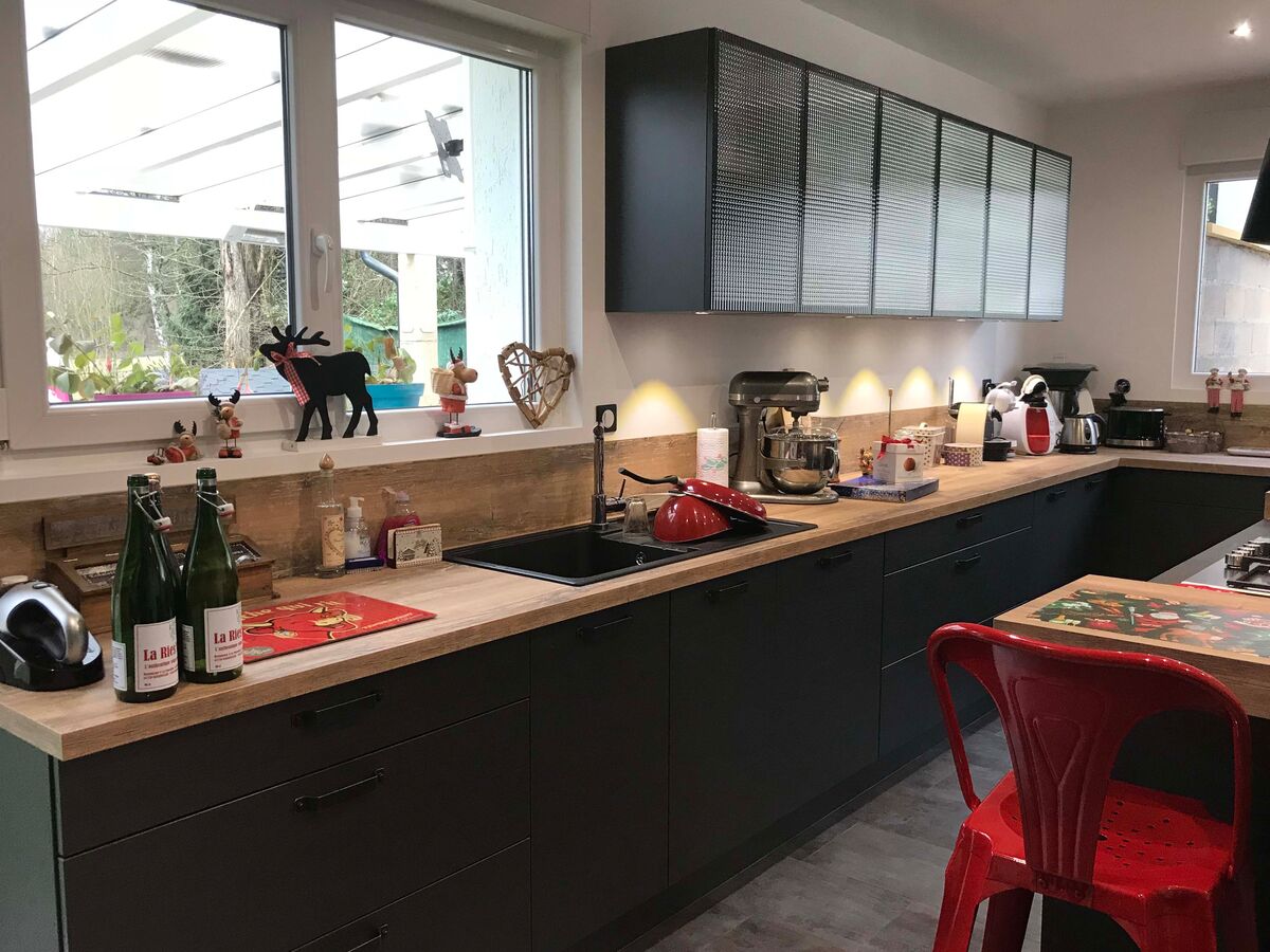 Cuisine équipée sur mesure Label Métal Brossé