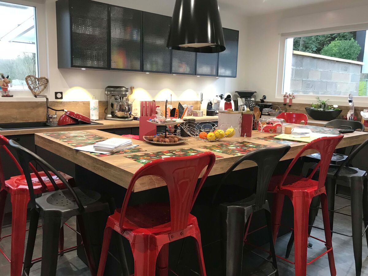 Rénovation cuisine équipée sur mesure Label Métal Brossé