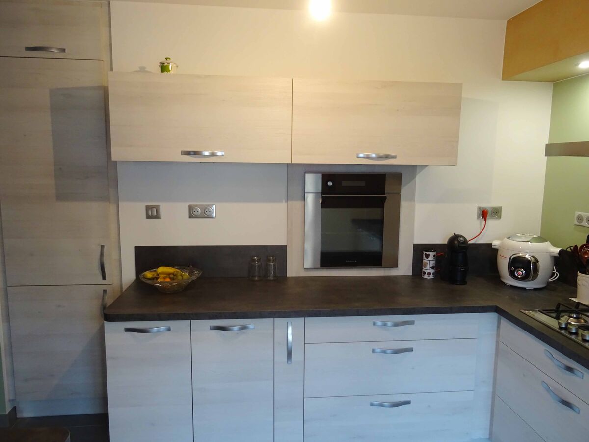 Cuisine avant-après sur mesure Trend + Artic wood