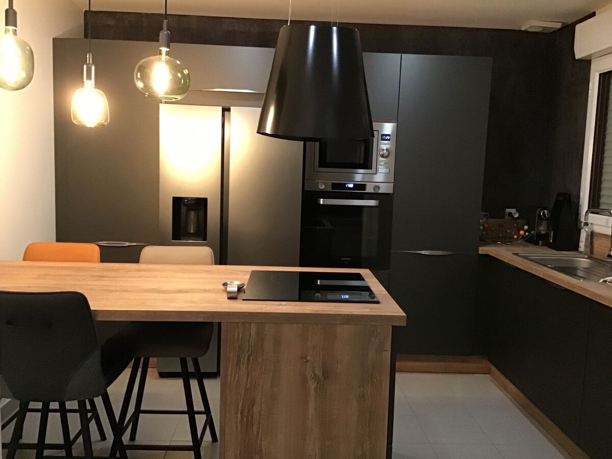 Cuisine équipée sur mesure Label Métal Brossé