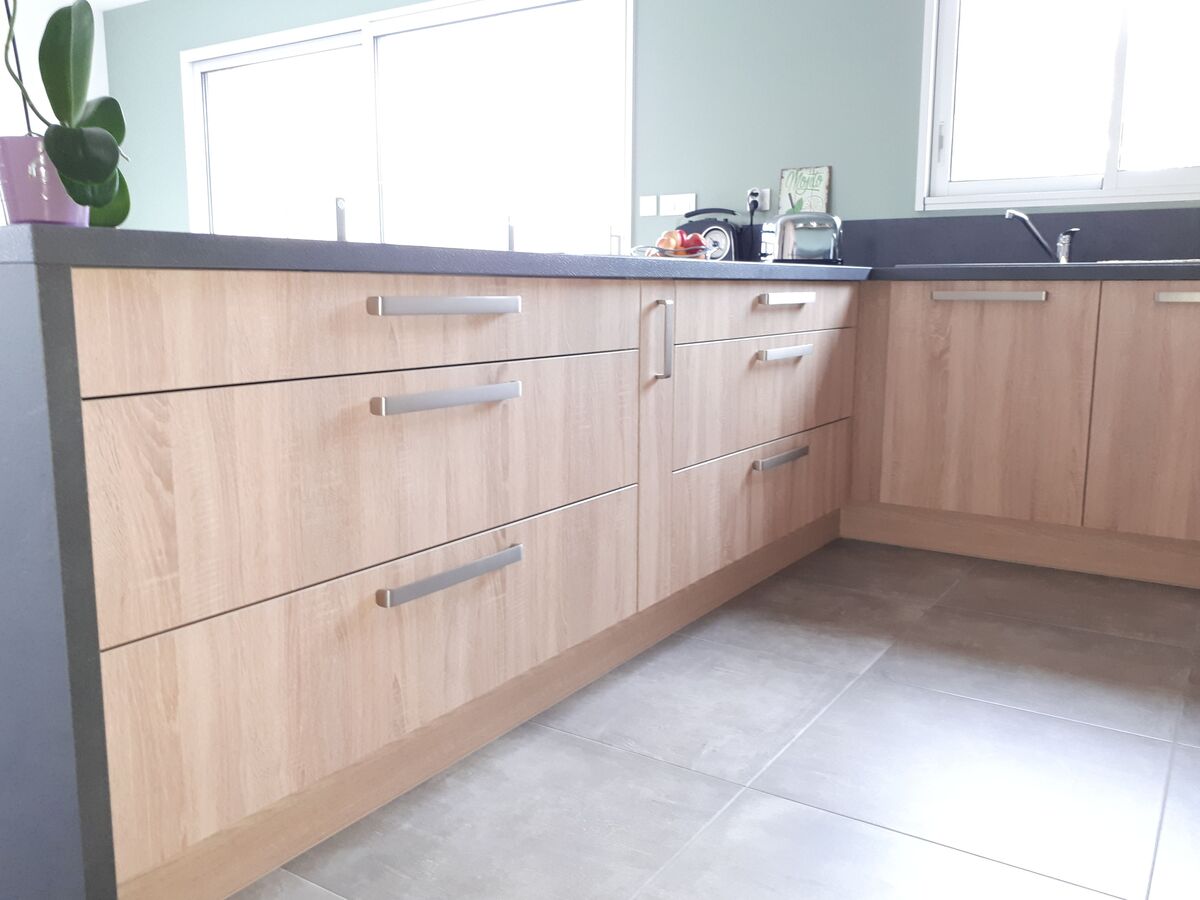 Cuisine avant-après sur mesure Trend Chene Timber