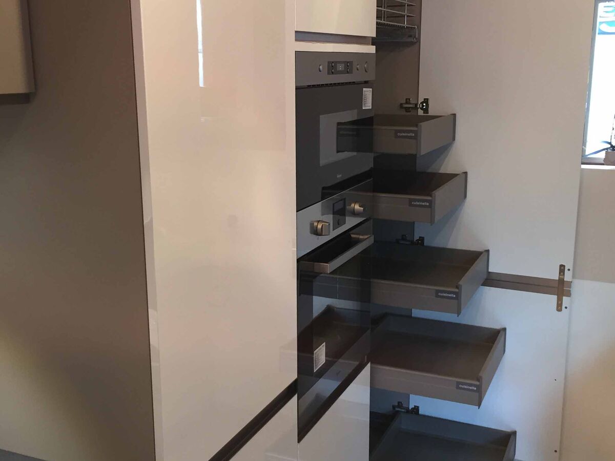 Cuisine avant-après sur mesure Light Blanc brillant