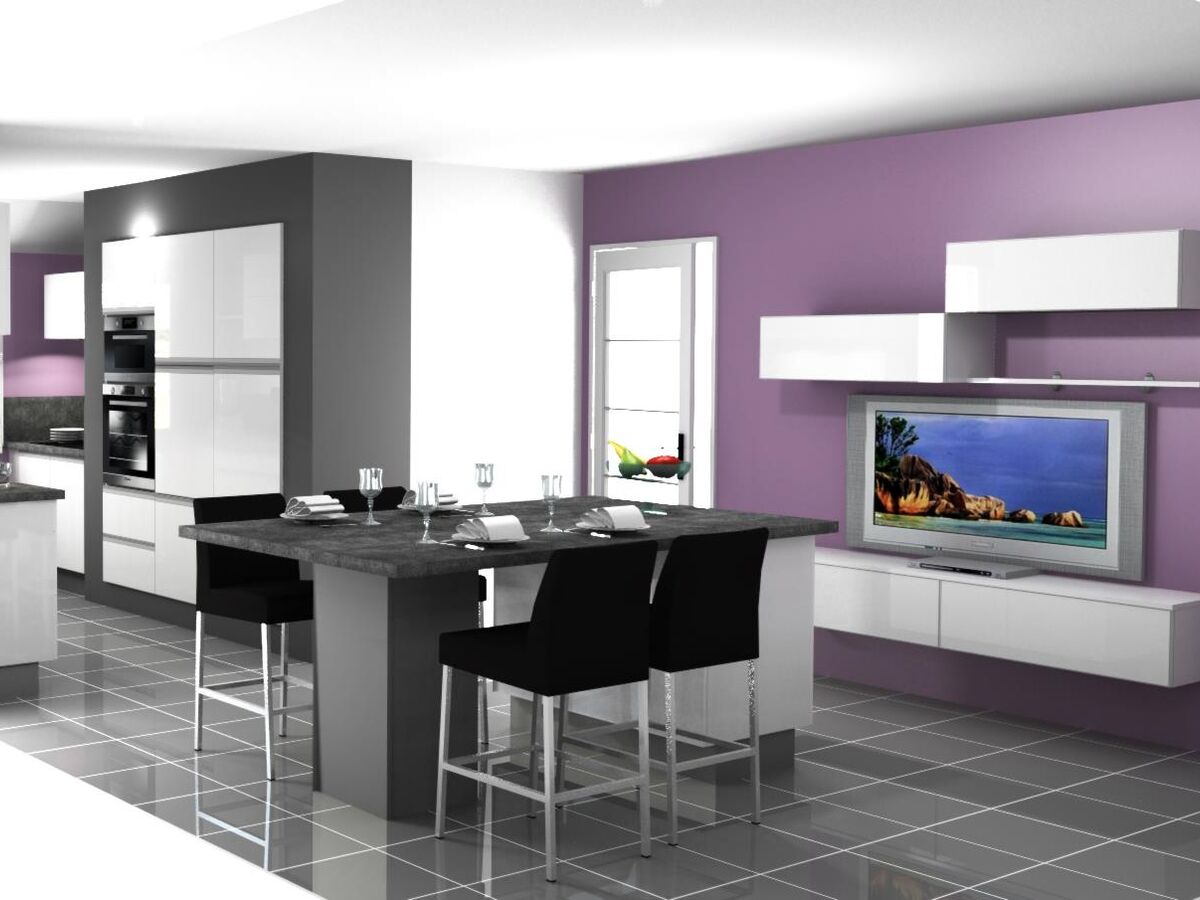 Cuisine avant-après sur mesure Light Blanc brillant