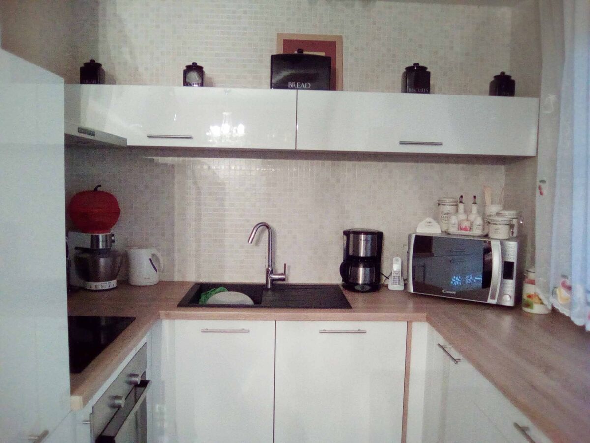 Cuisine avant-après sur mesure Light Blanc brillant