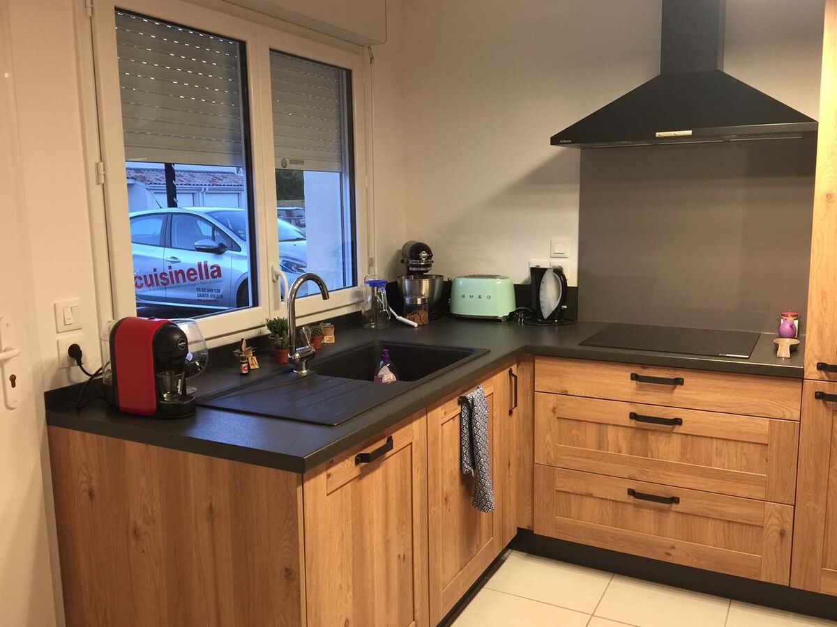 Rénovation cuisine équipée sur mesure Trend Cube Chêne Honey