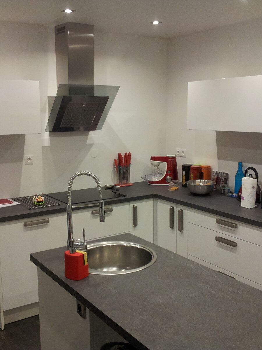 Cuisine équipée sur mesure Light Blanc brillant