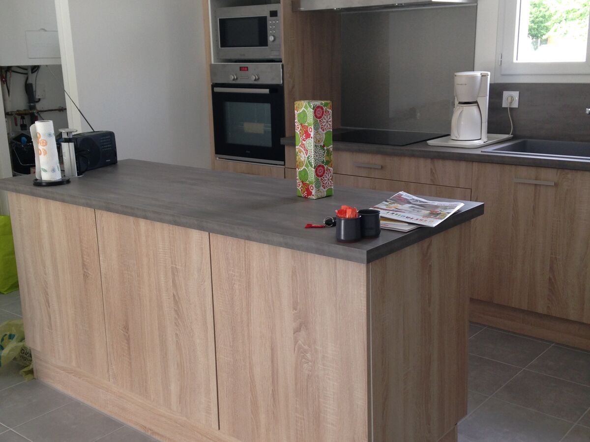 Cuisine avant-après sur mesure Vega + Chêne timber