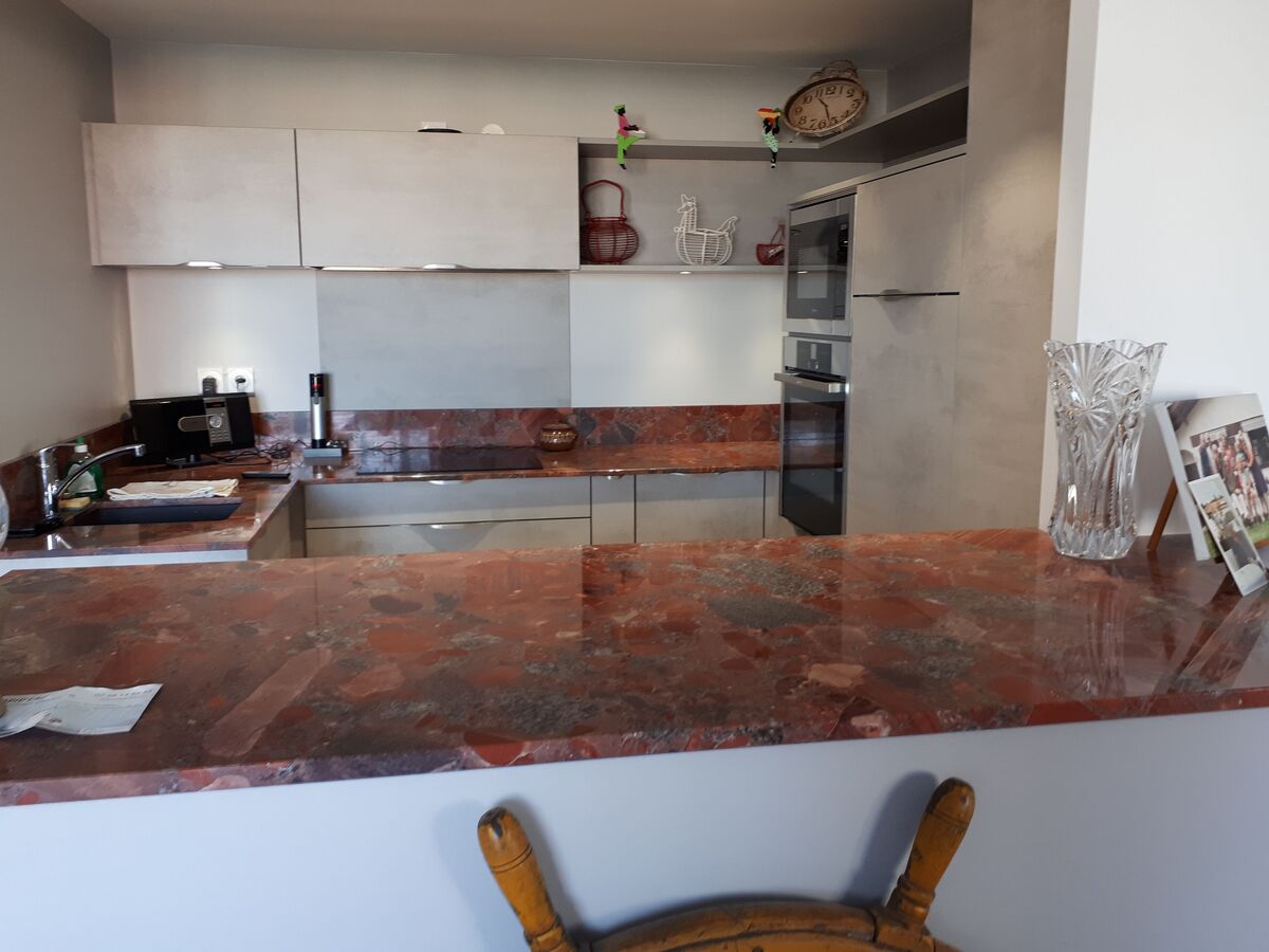 Rénovation cuisine équipée sur mesure Trend Béton Clair