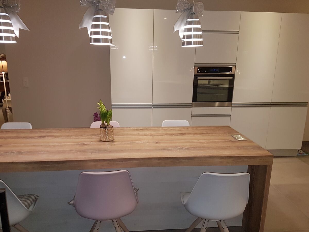 Cuisine avant-apres sur mesure Light Blanc Brillant