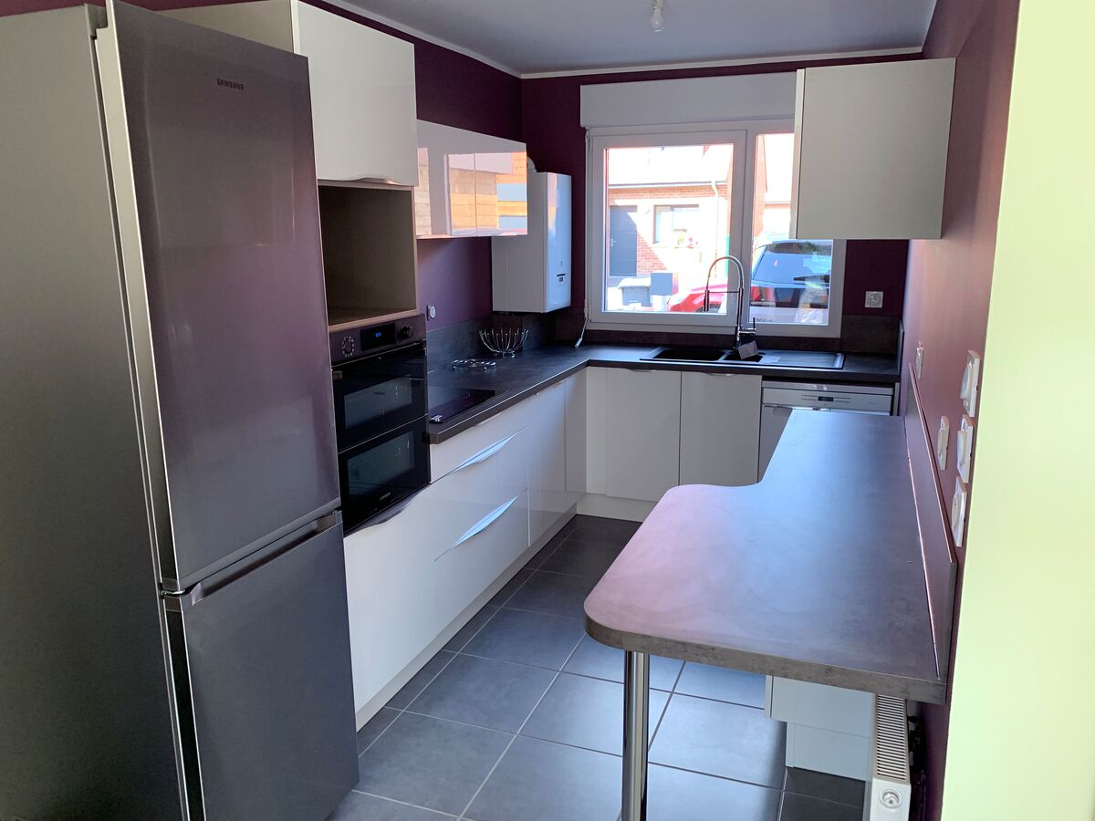 Cuisine équipée sur mesure Light Blanc Brillant