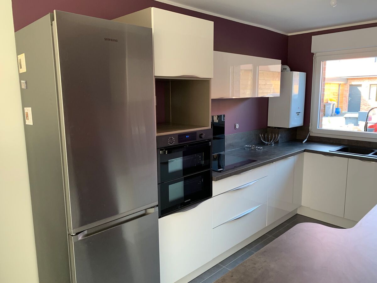 Rénovation cuisine équipée sur mesure Light Blanc Brillant