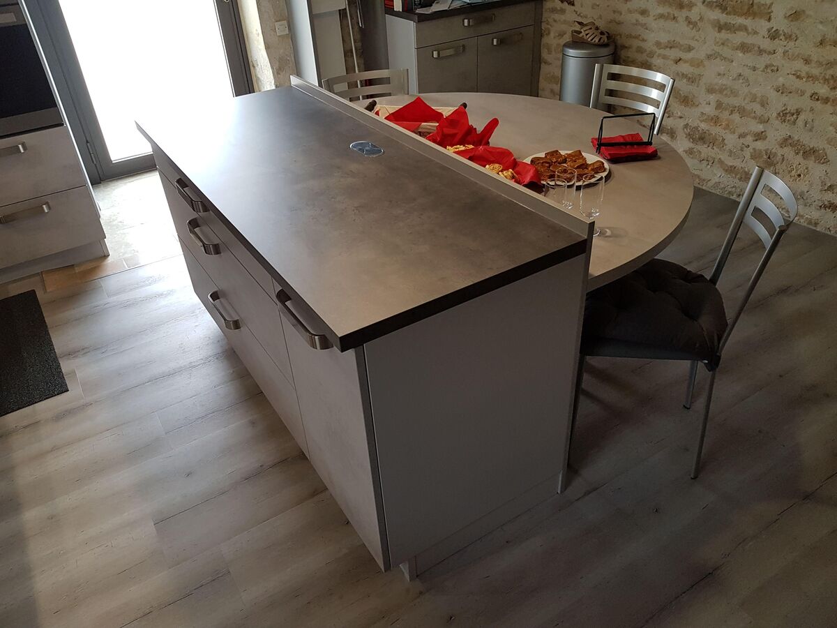 Cuisine avant-après sur mesure Label Béton Clair