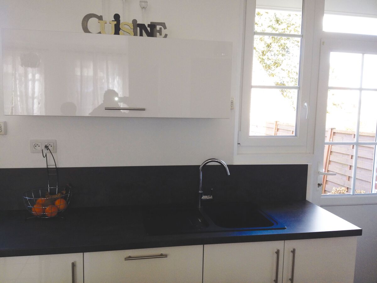 Cuisine avant-après sur mesure Light Blanc brillant