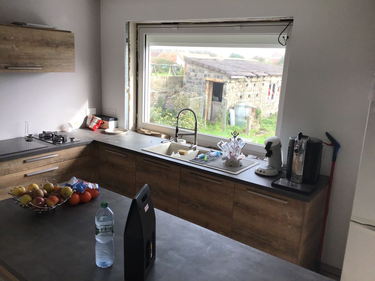 Cuisine avant-après sur mesure TREND Hipster Wood