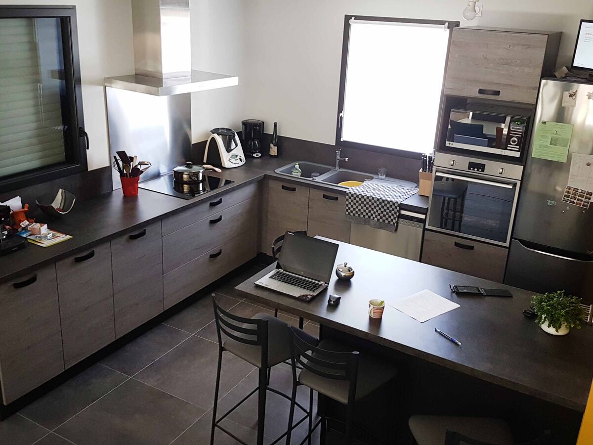 Rénovation cuisine sur mesure Label Chêne Sable Synchrone