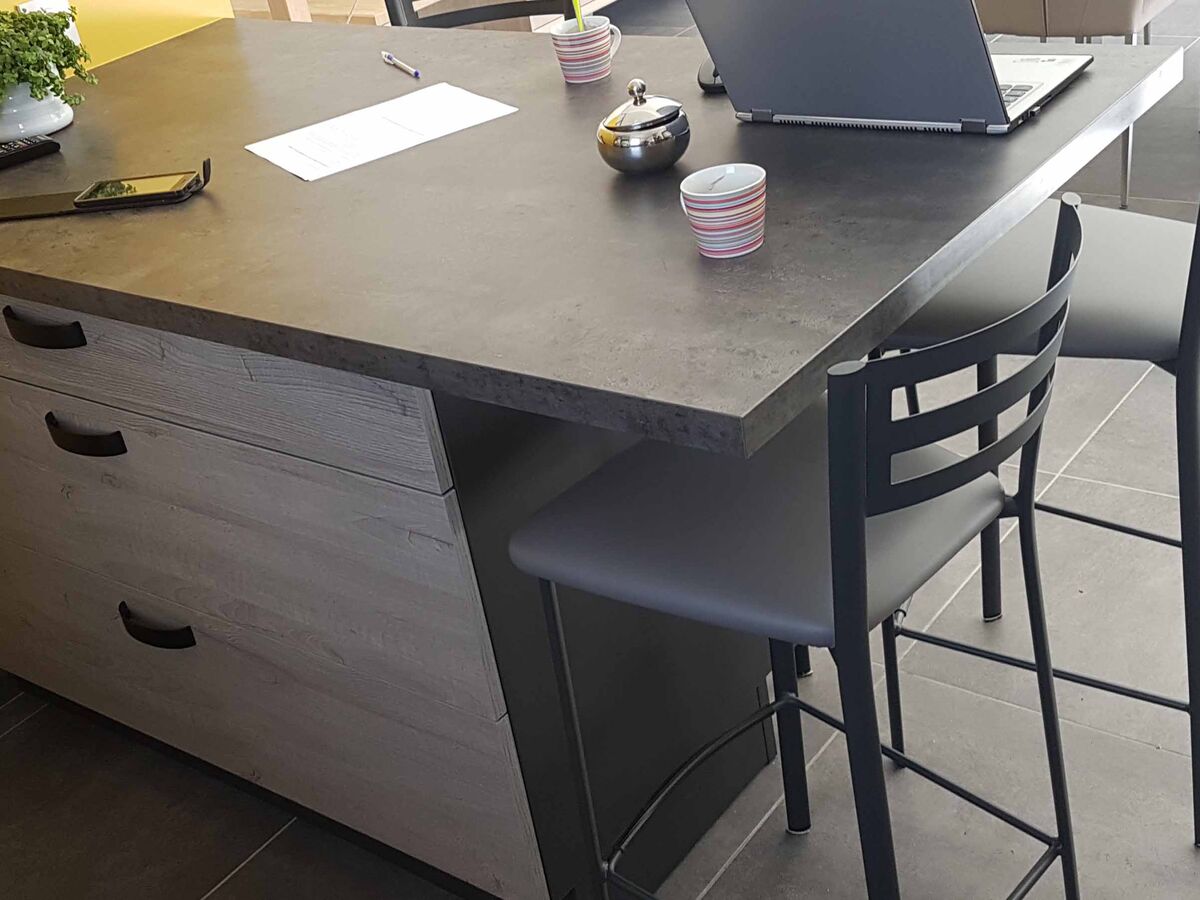 Cuisine avant-après sur mesure Label Chêne Sable Synchrone