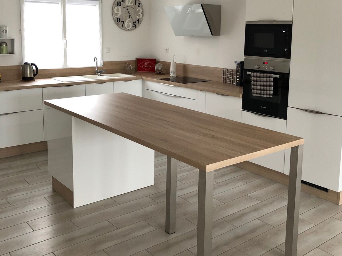 Rénovation cuisine équipée sur mesure Light Blanc Brillant