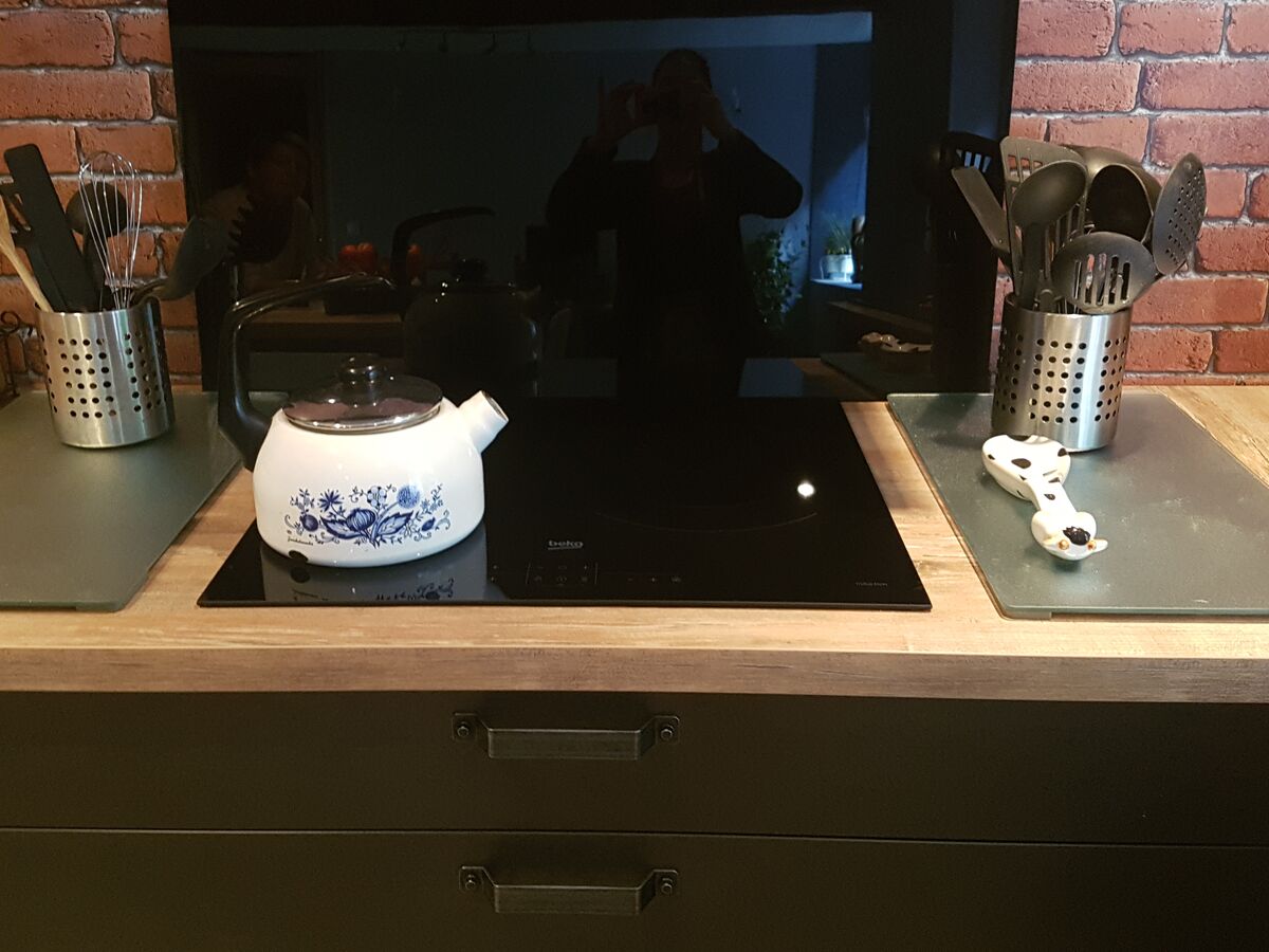 Cuisine avant-après sur mesure Label Métal brossé