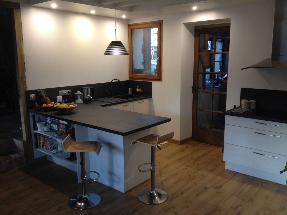 Rénovation cuisine sur mesure Trend + Blanc Mat