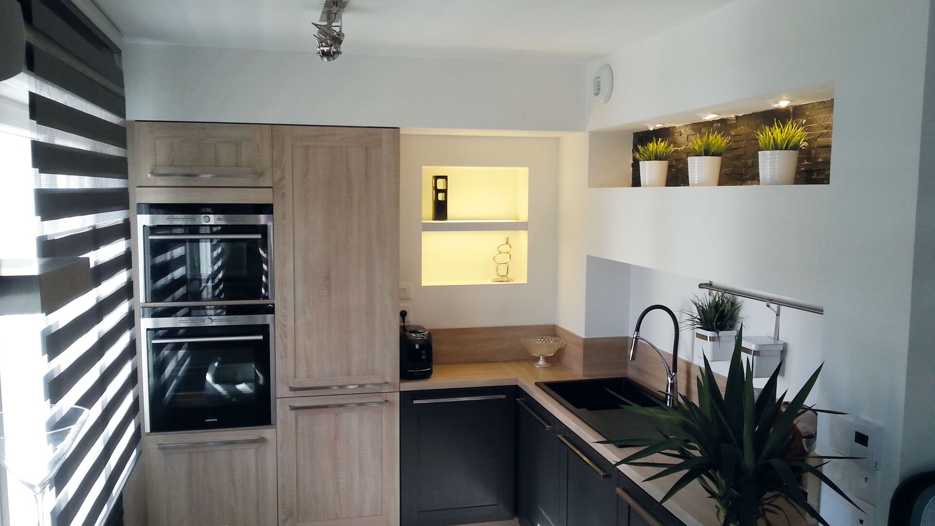 Cuisine équipée sur mesure Trend + Chêne timber