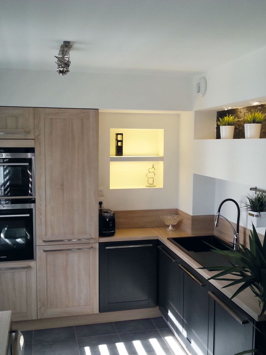 Cuisine équipée sur mesure Trend + Chêne timber