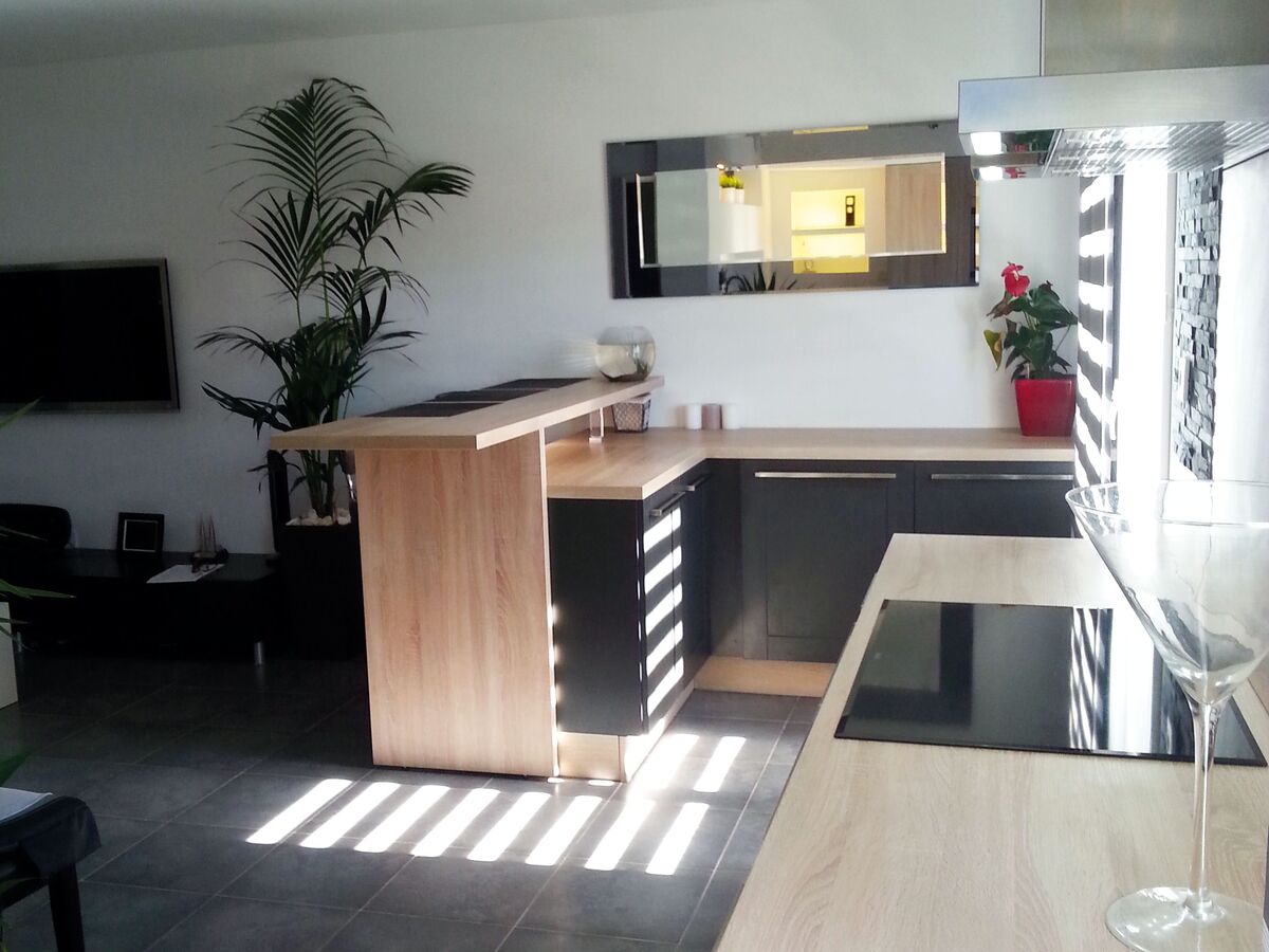 Rénovation cuisine sur mesure Trend + Chêne timber