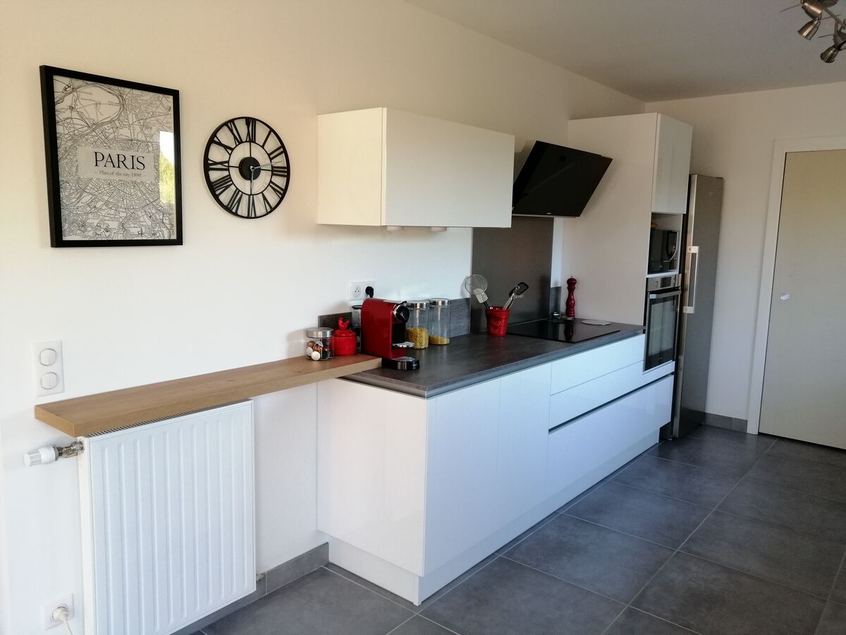 Rénovation cuisine équipée sur mesure E-Light Blanc Brillant