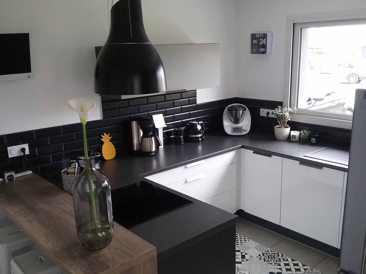 Cuisine équipée sur mesure Light Blanc brillant