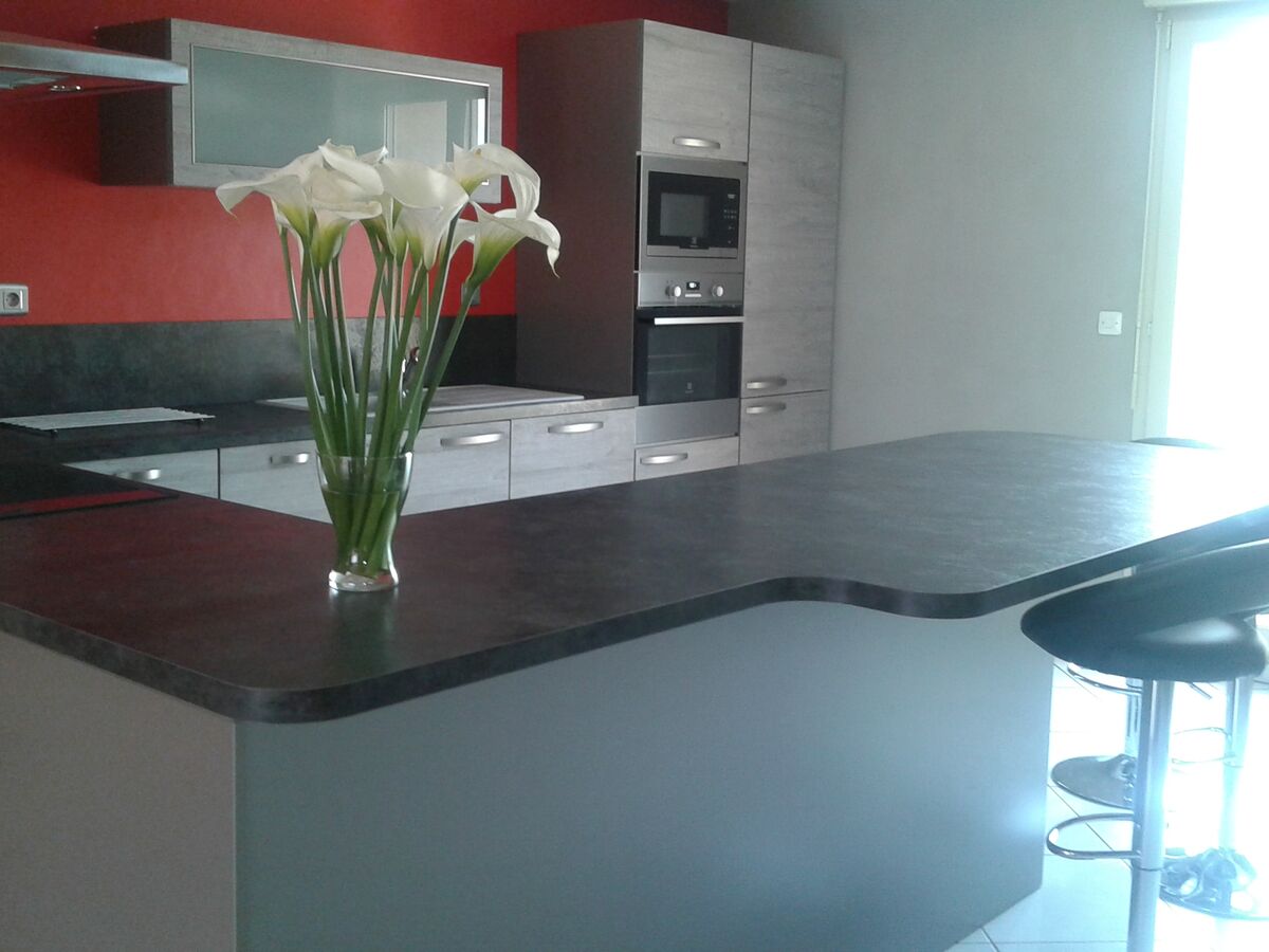 Rénovation cuisine sur mesure Label Chêne Sable Synchrone