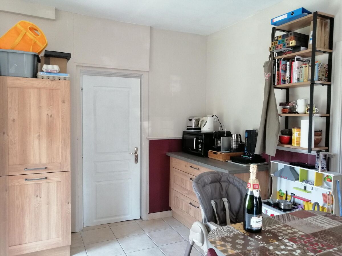 Cuisine avant-après sur mesure Trend Cube Chêne Honey