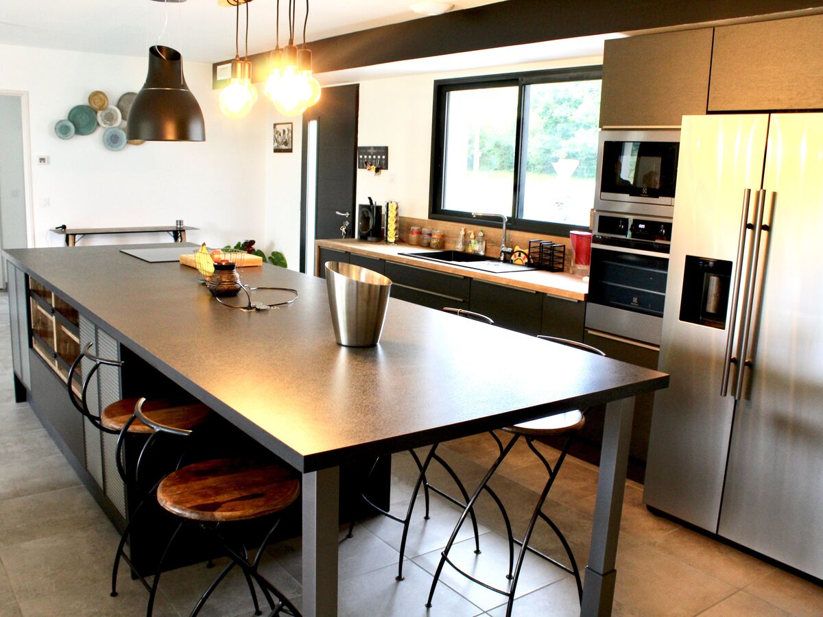 Rénovation cuisine équipée sur mesure Label Métal Brossé