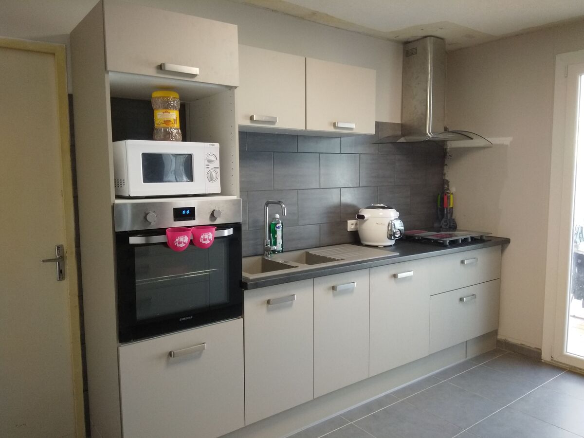 Rénovation cuisine équipée sur mesure Vega Prem's Taupe Mat