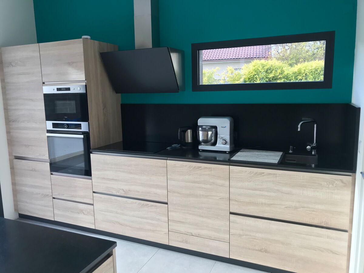 Cuisine avant-après sur mesure Trend Jet Chêne Timber