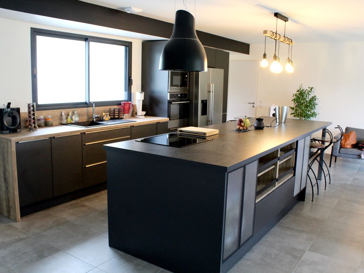 Cuisine équipée sur mesure Label Métal Brossé