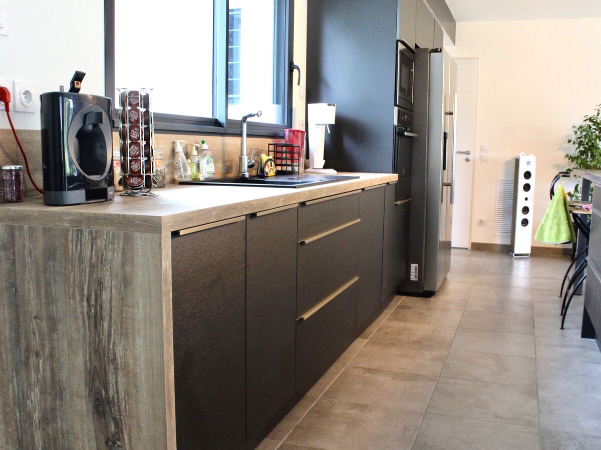 Cuisine équipée sur mesure Label Métal Brossé