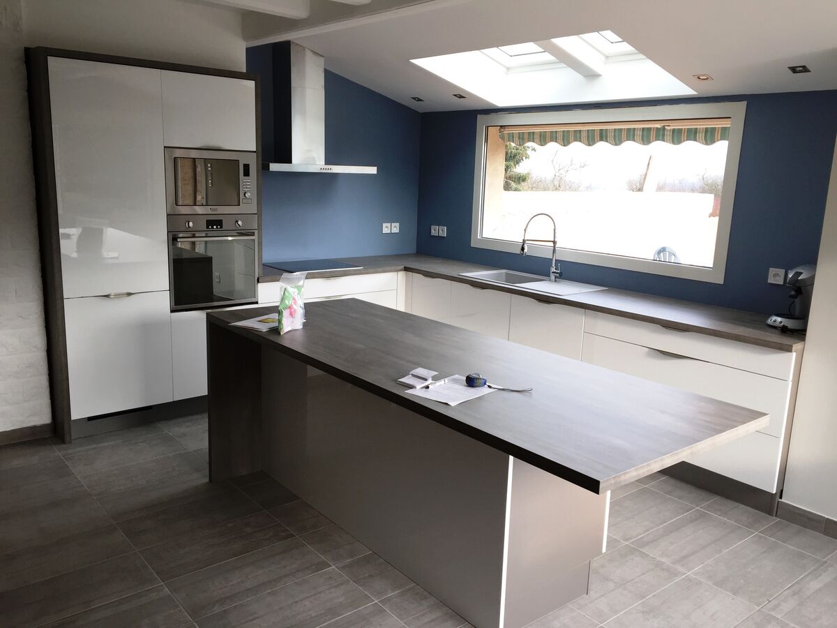 Rénovation cuisine sur mesure Light Blanc brillant