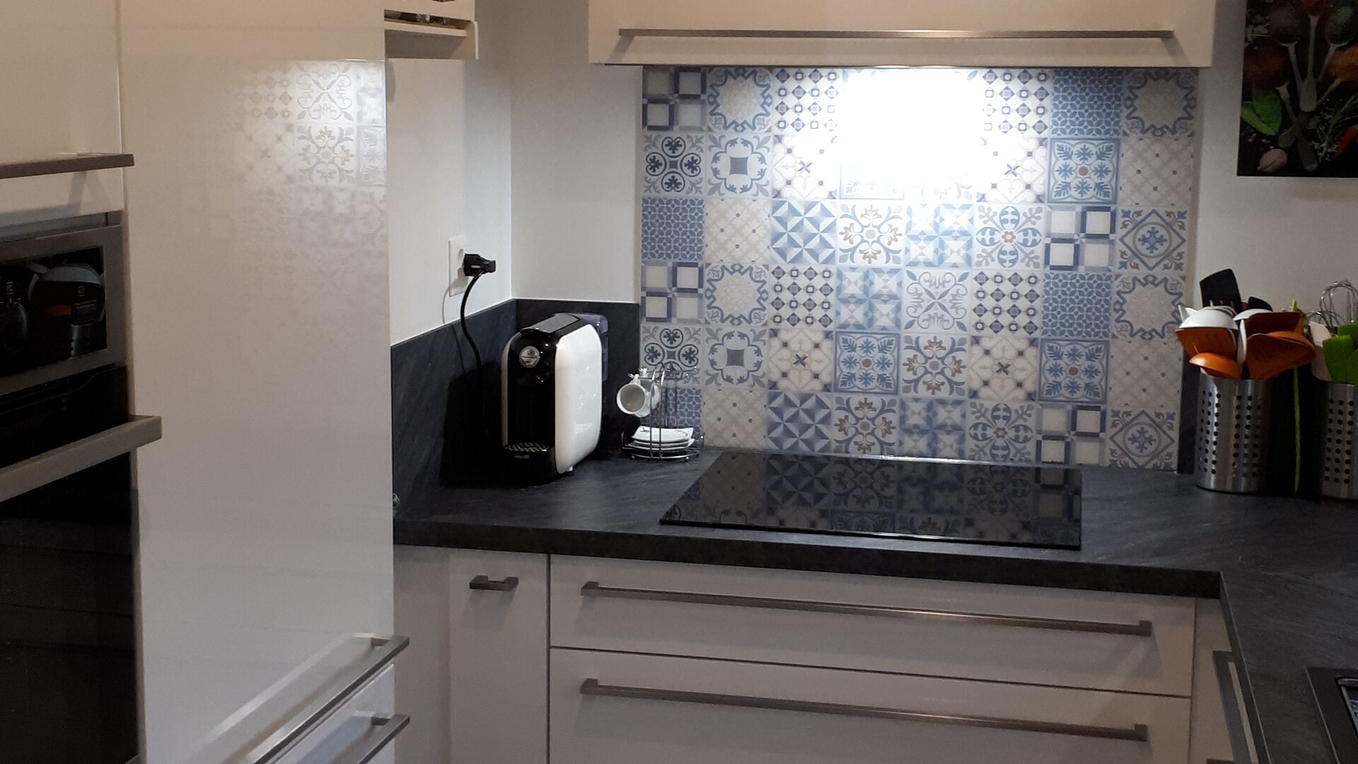 Cuisine équipée sur mesure Light Blanc Brillant